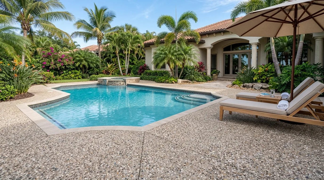 Sarasota Pool Deck Resurfacing: Concrete Overlay Options